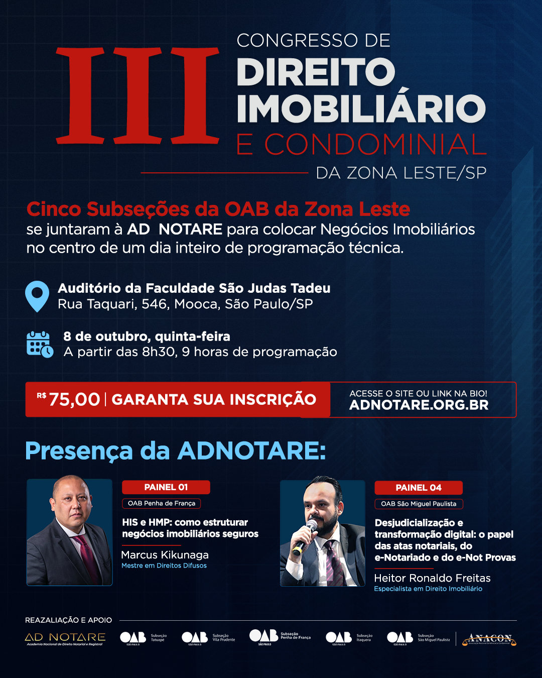 III Congresso de Direito Imobili�rio e Condominial da Zona Leste