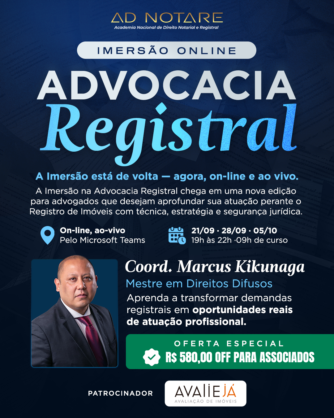 Curso on-line de Imers�o na Advocacia Registral Imobili�ria